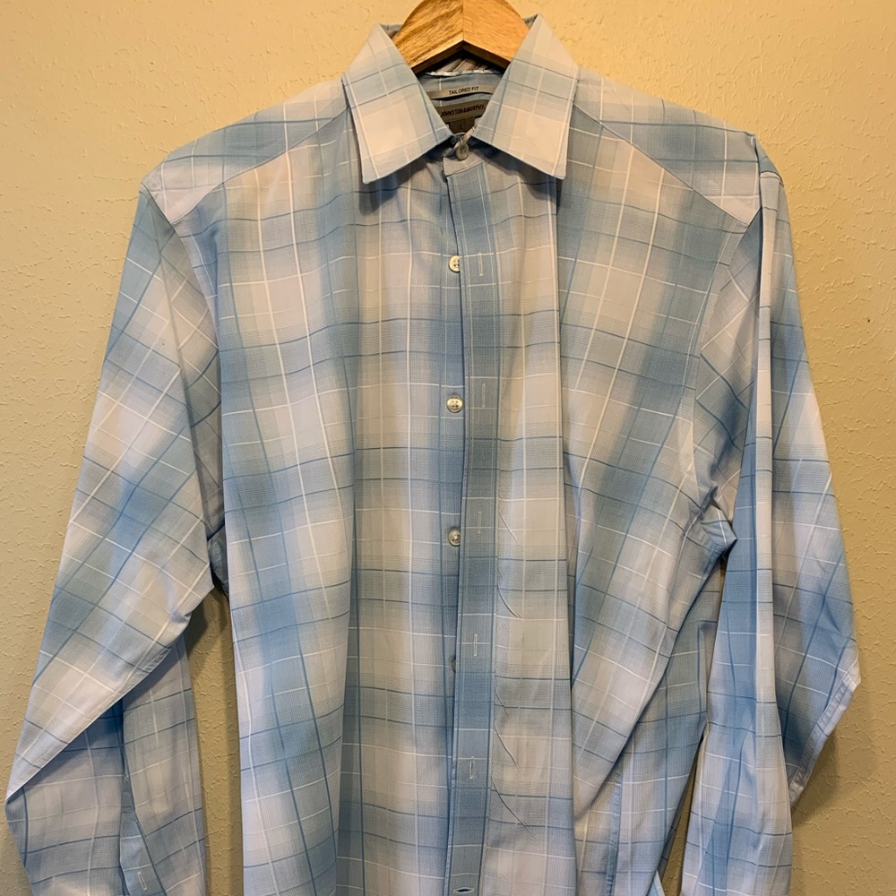 Johnson & Murphy Premium Window Pane Dress Shirt